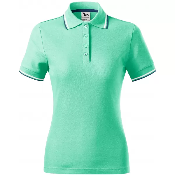  Damen-T-Shirt mit Kragen MALFINI FOCUS 233 MINZE 