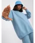 Damen-Sweatshirt BASIC FEEL GOOD AP-BL-A-R001 HELLBLAU
