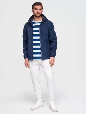 Herren-Softshelljacke OMBRE OM-JANP-0292 MARINEBLAU