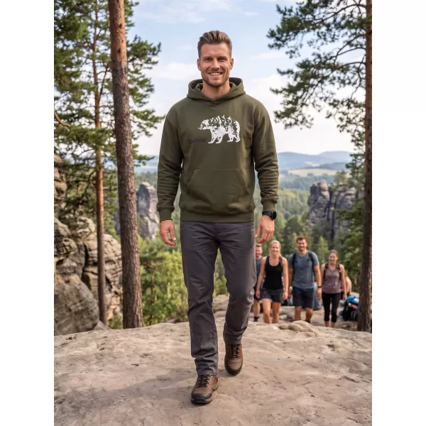  Herren-Sweatshirt ALTISPORT ALM193422 MILITÄR 