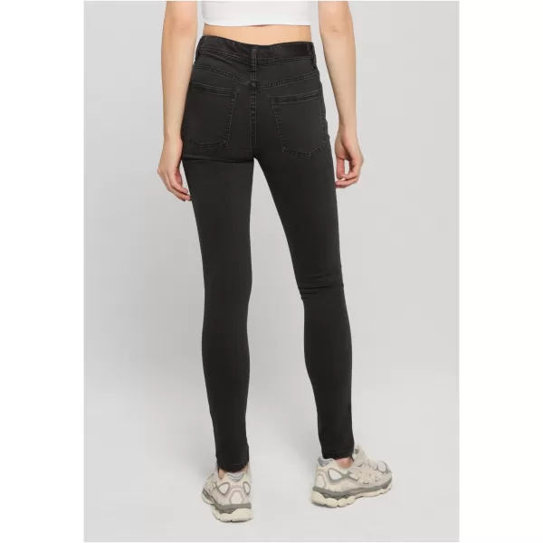  Damenhosen URBAN CLASSICS TB8370 SCHWARZ GEWASCHEN 