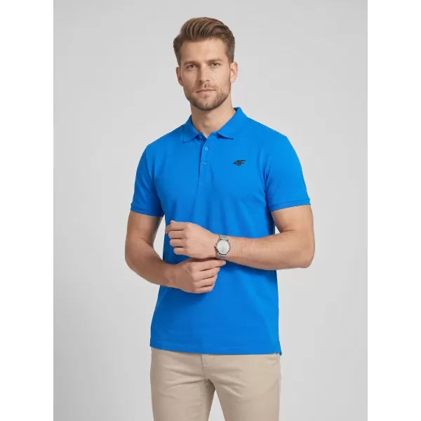  Herren-T-Shirt mit Kragen 4F WMM00TPTSM0770 BLAU 