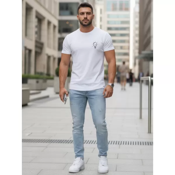  Herren-T-Shirt DSTREET NX0137R-WH WEIß 