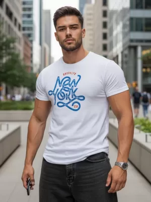Herren-T-Shirt DSTREET RX5369 WEIß