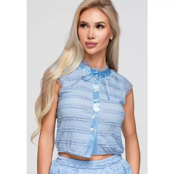  Damenbluse OMBRE OW-TS-E0066 BLAU 