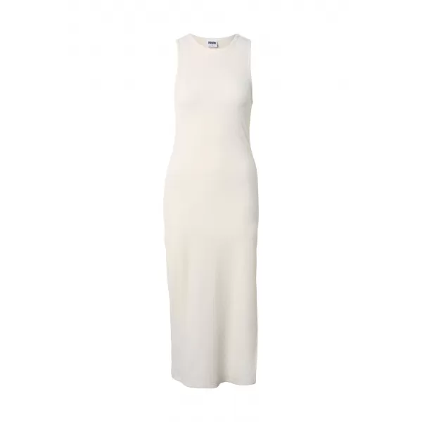  Kleid URBAN CLASSICS TB8276 WEIß/SAND 