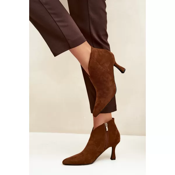  Damen-Stiefeletten BOTO D-219 KAMEL 
