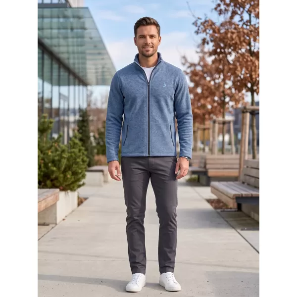  Fleece-Sweatshirt für Herren ALTISPORT ALM002852 DUNKLE DENIM-HIGHLIGHTS 