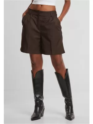 Bermudashorts für Damen URBAN CLASSICS TB7196-00075 BRAUN