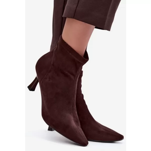  Damen-Stiefeletten BOTO 7107 BRAUN 