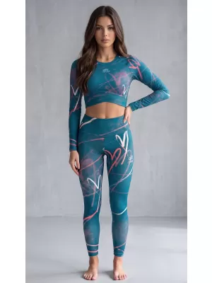 Lange Premium-Leggings für Damen (neue Größen) ALTISPORT VOJ/ALW082LEG05 KEROSIN