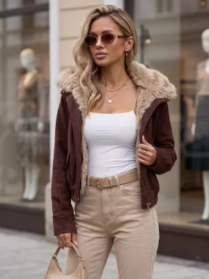 Damenjacke DSTREET TY5699 BURGUND