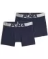 Herren-Boxershorts PUMA MEN SHINE ELASTIC BOXERS 2P 94780601 BLAU/SILBER