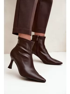 Damen-Stiefeletten BOTO 7107 SCHOKOLADE
