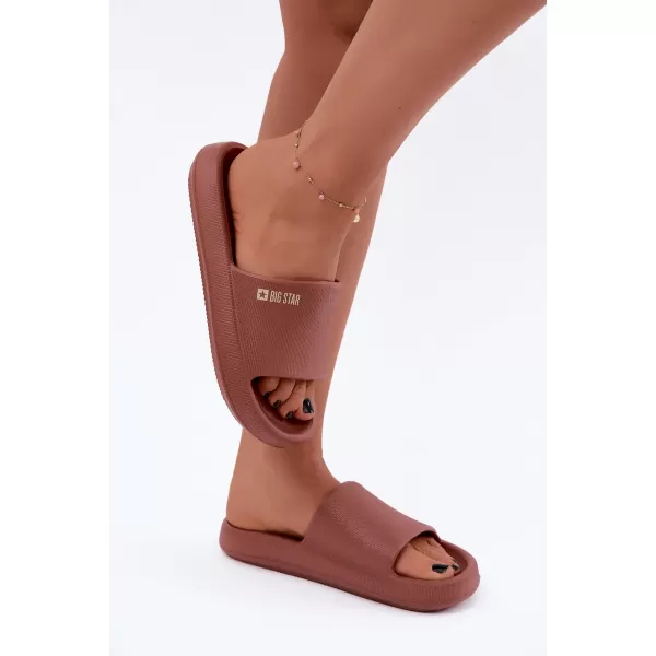  Damenhausschuhe BIG STAR SHOES UU274088 ROTTÖNE 