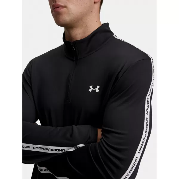  Herren-T-Shirt UNDER ARMOUR UA TECH TAPING 1/2 ZIP 6012357-001 SCHWARZ 