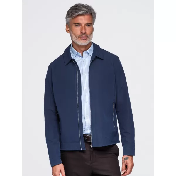  Übergangsjacke für Herren OMBRE OM-JANP-0224 MARINEBLAU 