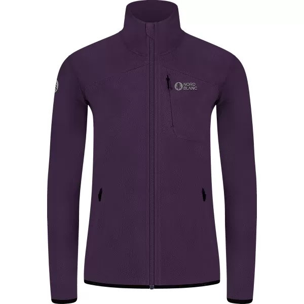  Leichtes Fleece-Sweatshirt für Damen NORDBLANC MAPLE NBSFL8374 DUNKELVIOLETT 