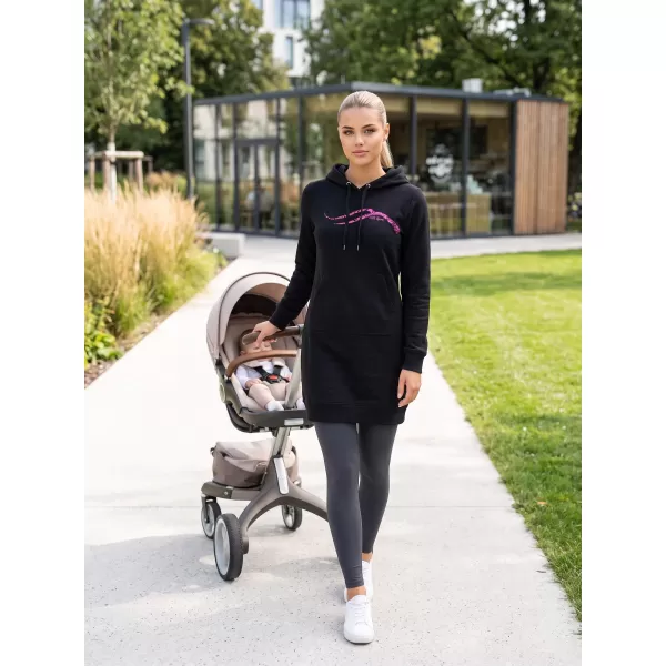  Erweitertes Damen-Sweatshirt ALTISPORT ALW001419 SCHWARZ ROSA 