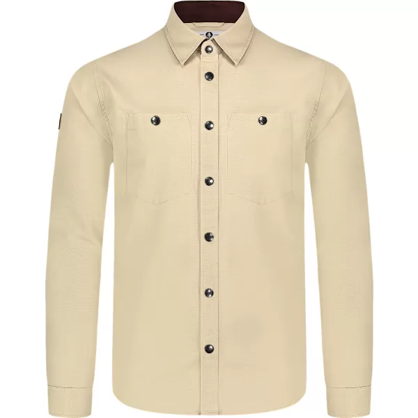  Herren-Flanellhemd NORDBLANC HAZE NBSSM8370 BEIGE 