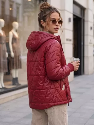 Damenjacke DSTREET TY5785 BURGUND