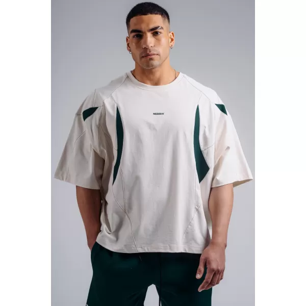  Übergroßes Pump-Cover-T-Shirt NEBBIA PRIMAL 871 CREME 