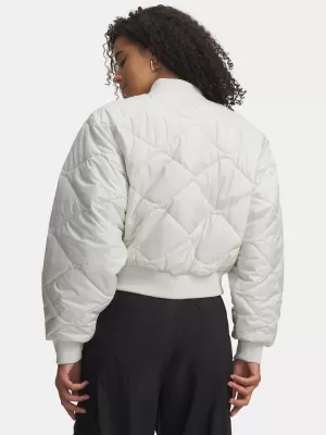 Bomberjacke für Damen UNDER ARMOUR HERITAGE BOMBER 6000638-110 WEIß