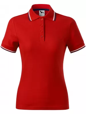 Damen-T-Shirt mit Kragen MALFINI FOCUS 233 ROT