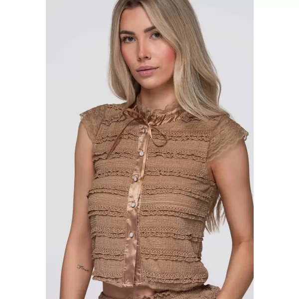 Damenbluse OMBRE OW-TS-E0066 TAUPE 
