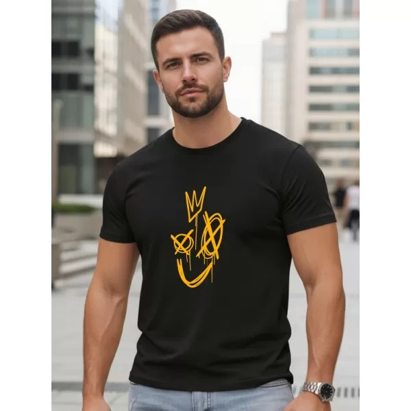  Herren-T-Shirt DSTREET NX0138R-BK SCHWARZ 