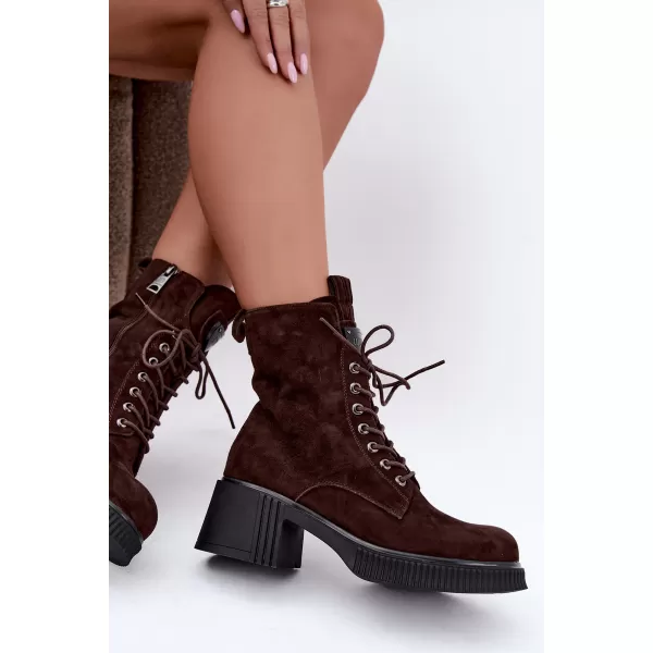  Damen-Stiefeletten VINCEZA 67009 BRAUN 