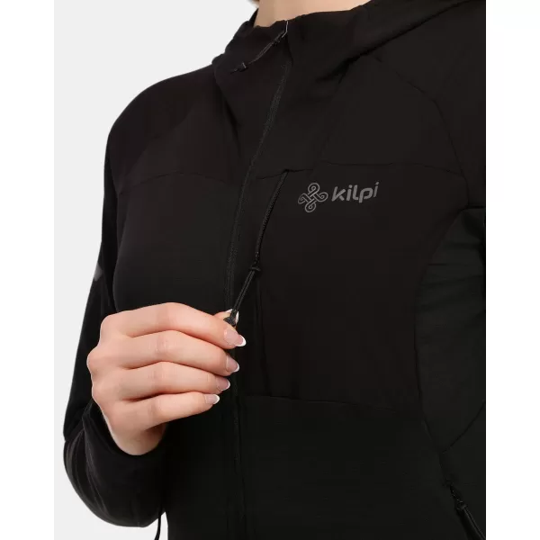 Fleece-Sweatshirt für Damen KILPI MEMPHIS-W 1L0201KI SCHWARZ 