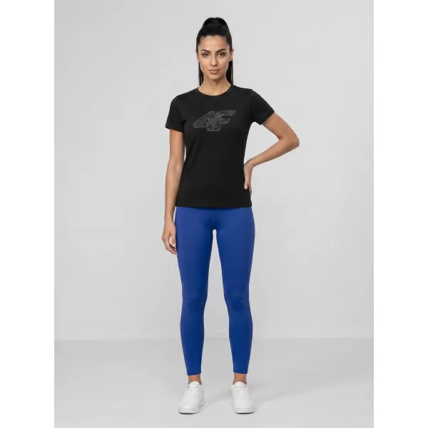  Damen-T-Shirt 4F WMM00TTSHF3309 TIEFSCHWARZ 