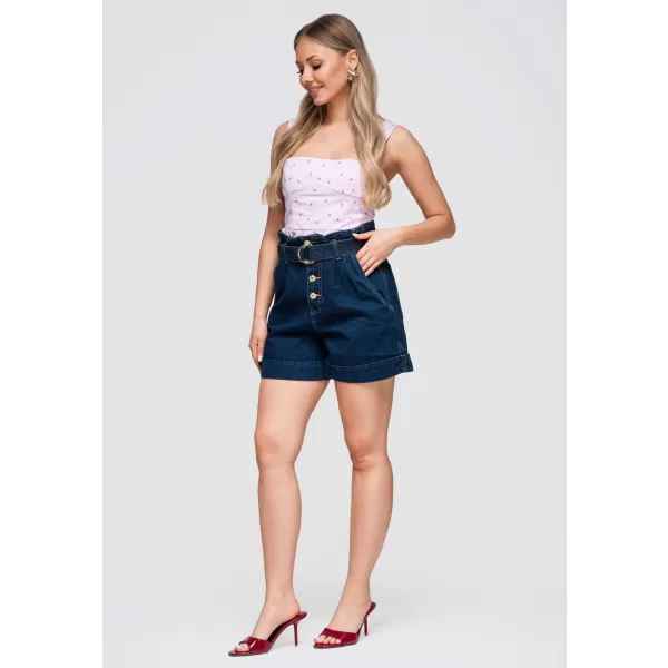  Damen-Shorts OMBRE OW-ST-E0011 DUNKLER DENIM 