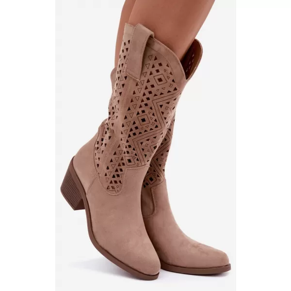  Damenstiefel S.BARSKI HY62-8126 BEIGE 