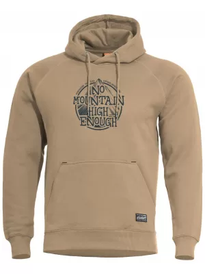 Herren-Sweatshirt PENTAGON PHAETON HOOD SWEATER NO MOUNTAIN K09021-NM HELLBRAUN