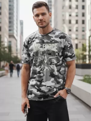Herren-T-Shirt DSTREET NX2001R-SL-M HELLGRAU