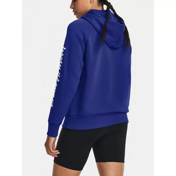  Damen-Sweatshirt UNDER ARMOUR UA RIVAL FLEECE GRAPHIC HDY 1379609-400 BLAU 