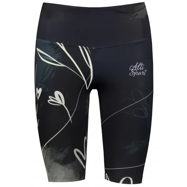  Premium-Overknee-Leggings für Damen (neue Größen) ALTISPORT VOJ/ALW083LEG06 SCHWARZ UND WEIß 