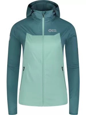 Softshelljacke für Damen NORDBLANC OUTLAND NBSSL8324 GRÜN/GRAU