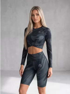 Premium-Overknee-Leggings für Damen (neue Größen) ALTISPORT VOJ/ALW072LEG06 SCHWARZ