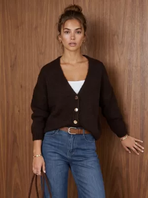 Damenpullover DSTREET MY2573 BRAUN
