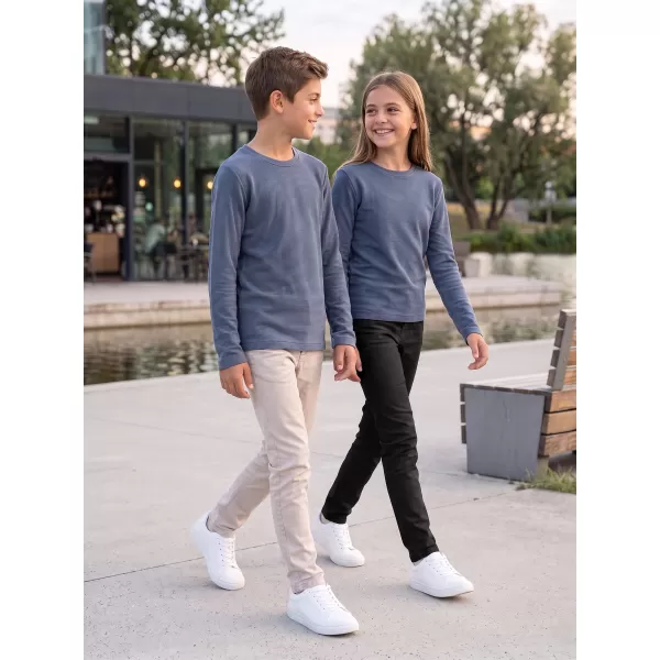  Meliertes T-Shirt für Kinder ALPINE PRO NOMARO ASHLEY BLAU 