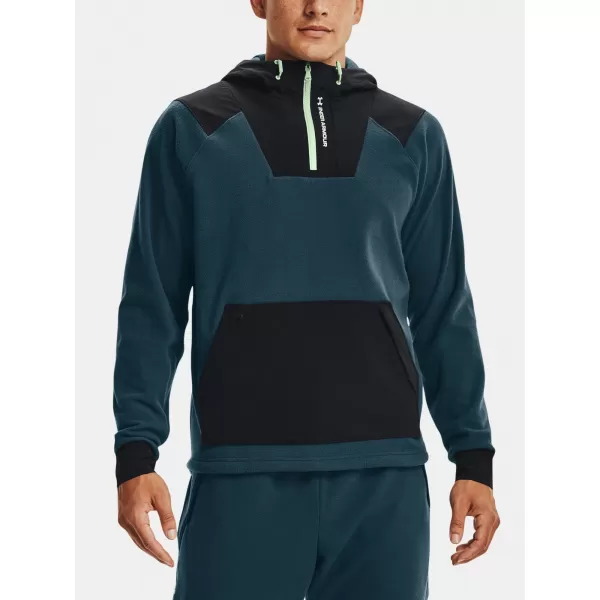  Herren-Sweatshirt UNDER ARMOUR UA RUSH FLEECE HOODIE 1366177-413 BLAU 