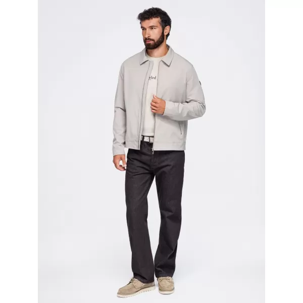  Übergangsjacke für Herren OMBRE OM-JANP-0224 GRAU-BEIGE 