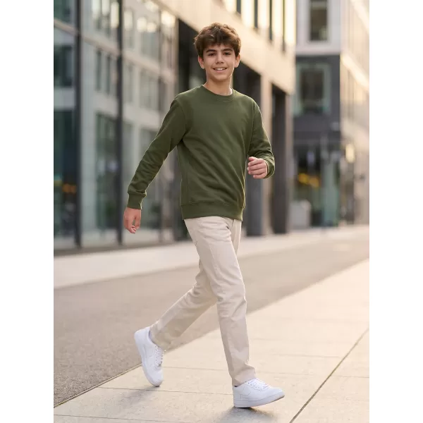  Kinder-Sweatshirt MALFINI CREW 427 MILITÄR 
