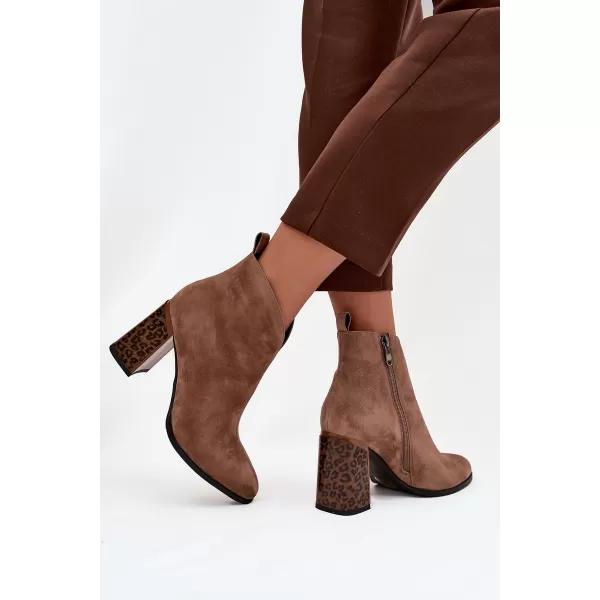  Damen-Stiefeletten BOTO 25BT24-9210 BRAUN 