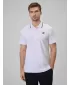 Herren-T-Shirt mit Kragen 4F WMM00TPTSM0773 WEIß
