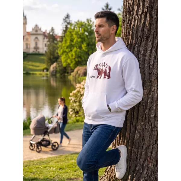  Herren-Sweatshirt ALTISPORT ALM193422 WEIß 