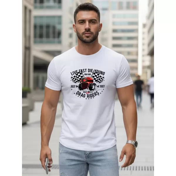  Herren-T-Shirt DSTREET NX5087R-WH WEIß 